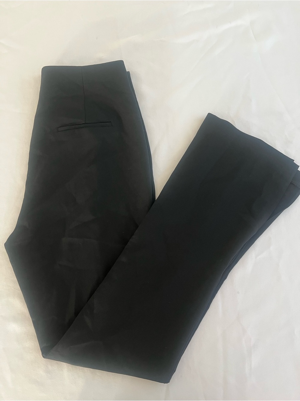 Zara Women Flared Slit Black Pants